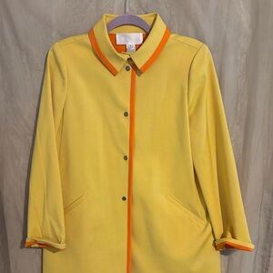 Oscar de la Renta Yellow and Orange Blazer